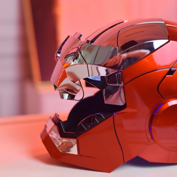 Wearable Voice Control Iron Man Helmet With LED Eyes