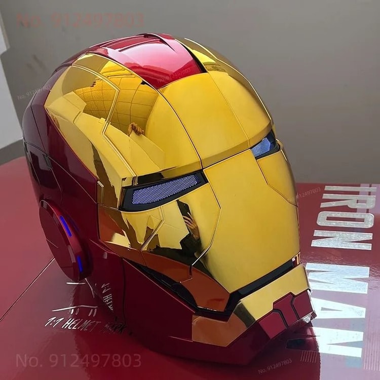 Wearable Voice Control Iron Man Helmet With LED Eyes – Divosupply