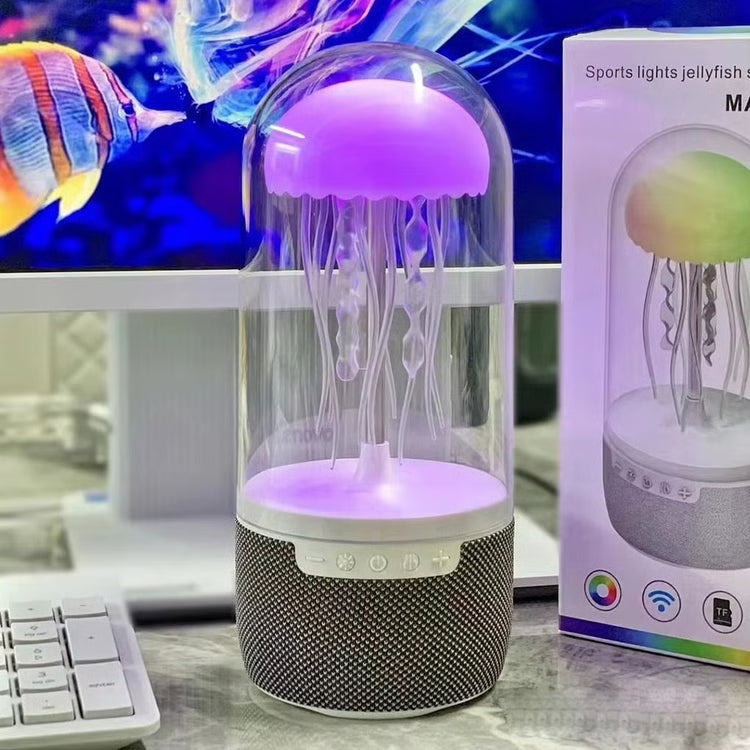 LED Colorful Jellyfish Mood Light Lamp & Bluetooth Speaker for Home, Office, or Perfect Gift