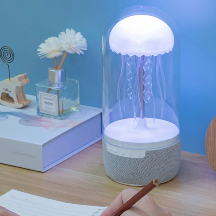 LED Colorful Jellyfish Mood Light Lamp & Bluetooth Speaker for Home, Office, or Perfect Gift