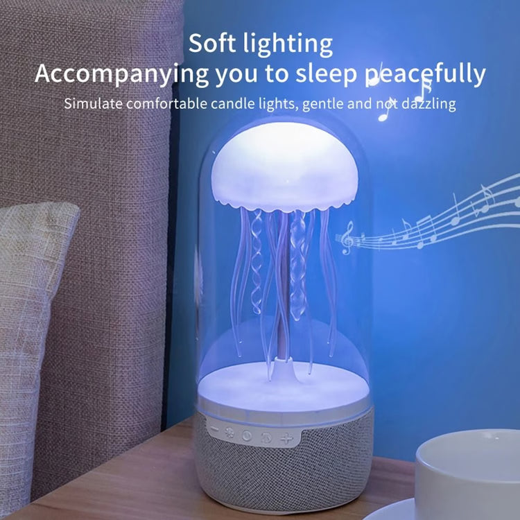 LED Colorful Jellyfish Mood Light Lamp & Bluetooth Speaker for Home, Office, or Perfect Gift
