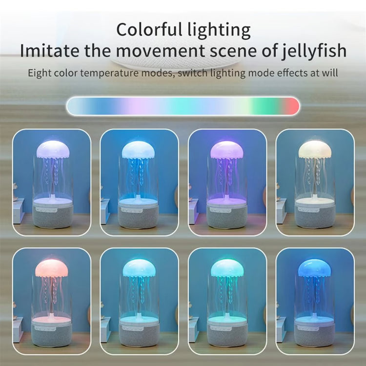 LED Colorful Jellyfish Mood Light Lamp & Bluetooth Speaker for Home, Office, or Perfect Gift