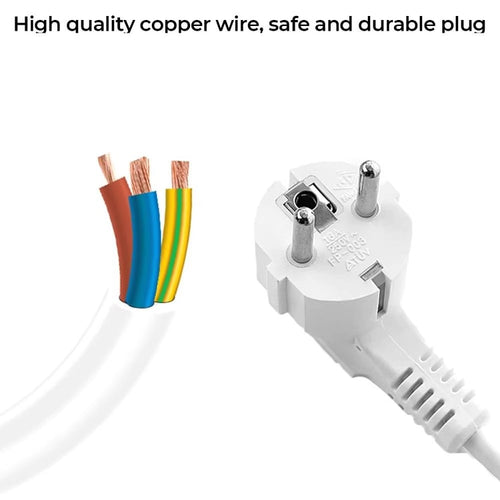 12-Way Power Strip & USB Charging Station – 2.8 m Extension Cord EU Plug
