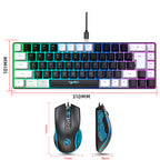 Key RGB Gaming Keyboard and Mouse Combo with Mechanical Feel Keys