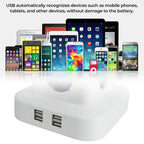 12-Way Power Strip & USB Charging Station – 2.8 m Extension Cord EU Plug