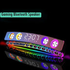 Stereo Surround Sound Bar with High Quality Bluetooth Speakers, AUX FM Radio, and Home Clock Music Center