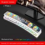 Stereo Surround Sound Bar with High Quality Bluetooth Speakers, AUX FM Radio, and Home Clock Music Center