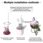 LED Ring Grow Light for Indoor Plants | Angel Glow Ring Light for Indoor Plants | 3-Head LED Plant Grow Lights