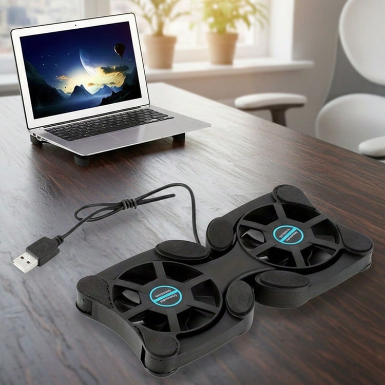 Laptop Cooling Pad Portable USB Laptop Fan Foldable Stand for Laptops