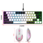Key RGB Gaming Keyboard and Mouse Combo with Mechanical Feel Keys